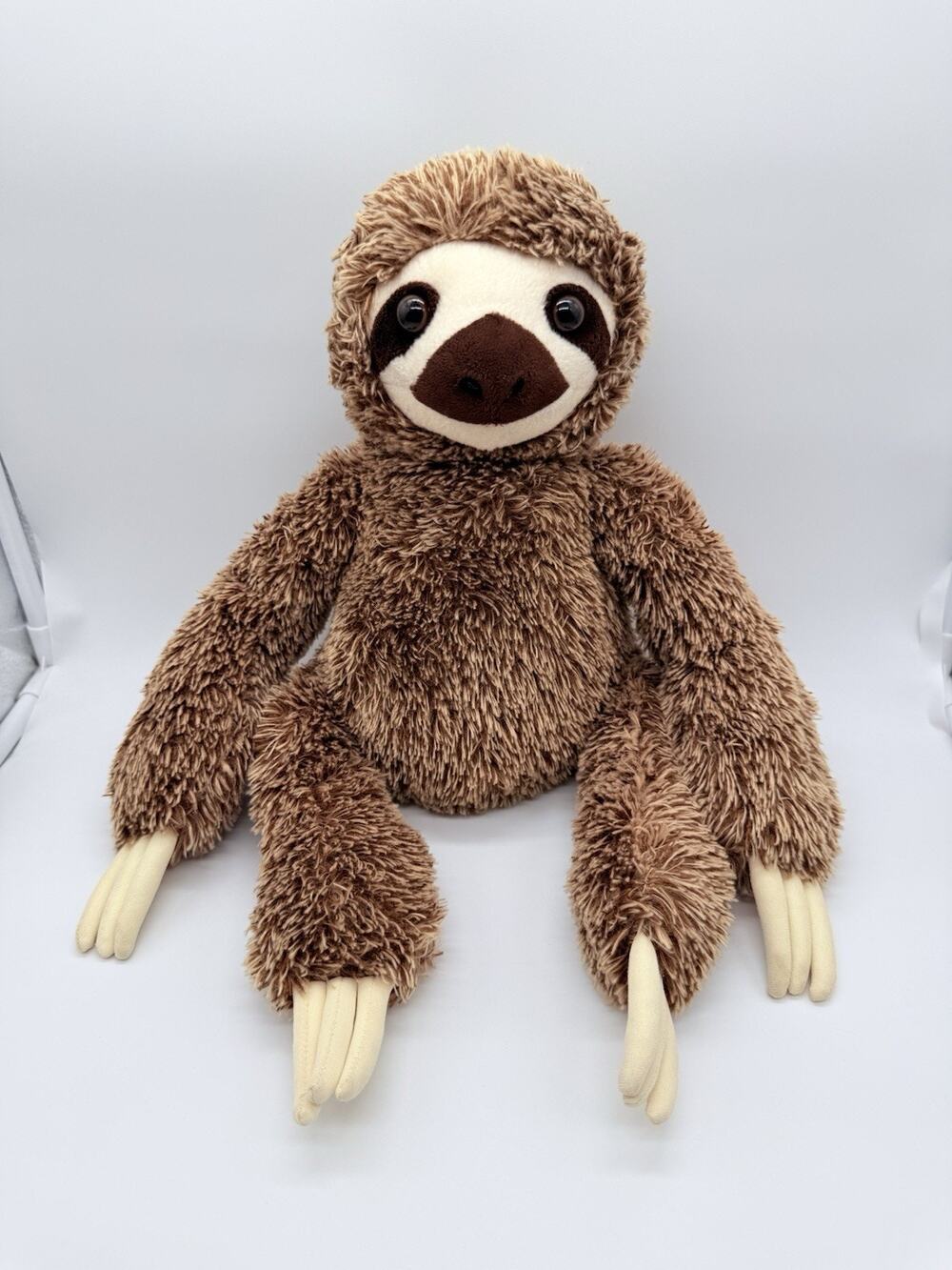 Destination Nation Sloth Plush Stuffed Animal Brown/White Washable 18" 2016